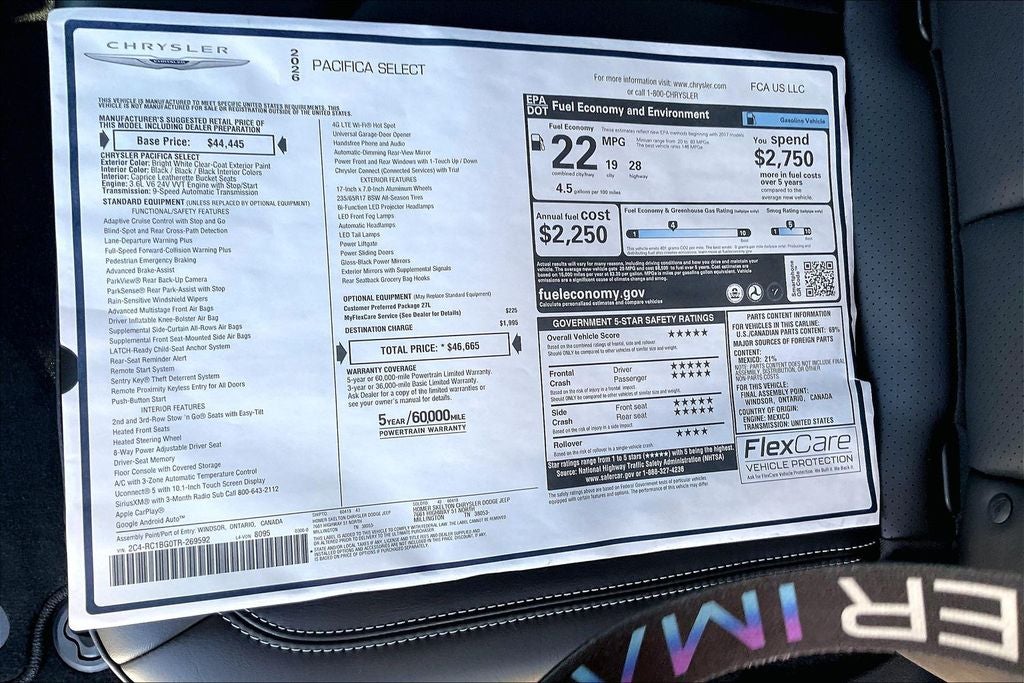 2026 Chrysler Pacifica Select