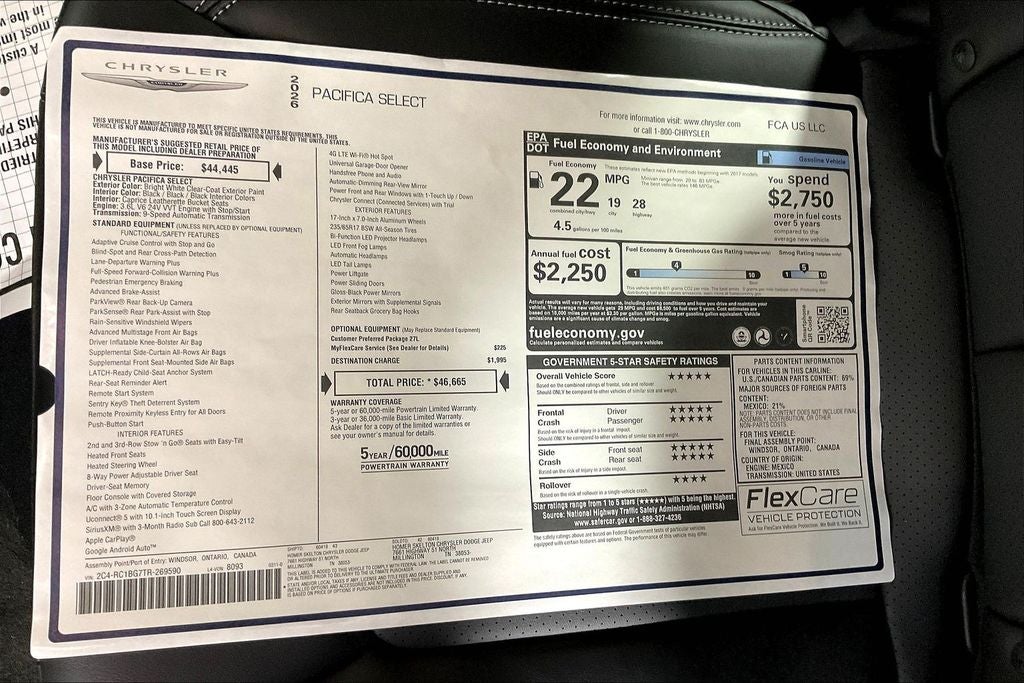 2026 Chrysler Pacifica Select