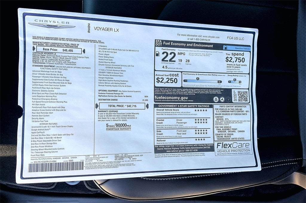 2026 Chrysler Voyager LX