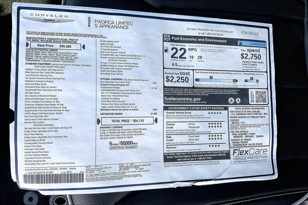 2026 Chrysler Pacifica Limited
