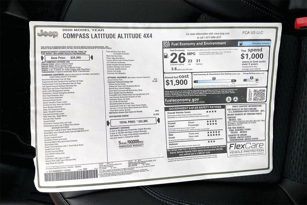 2026 Jeep Compass Latitude