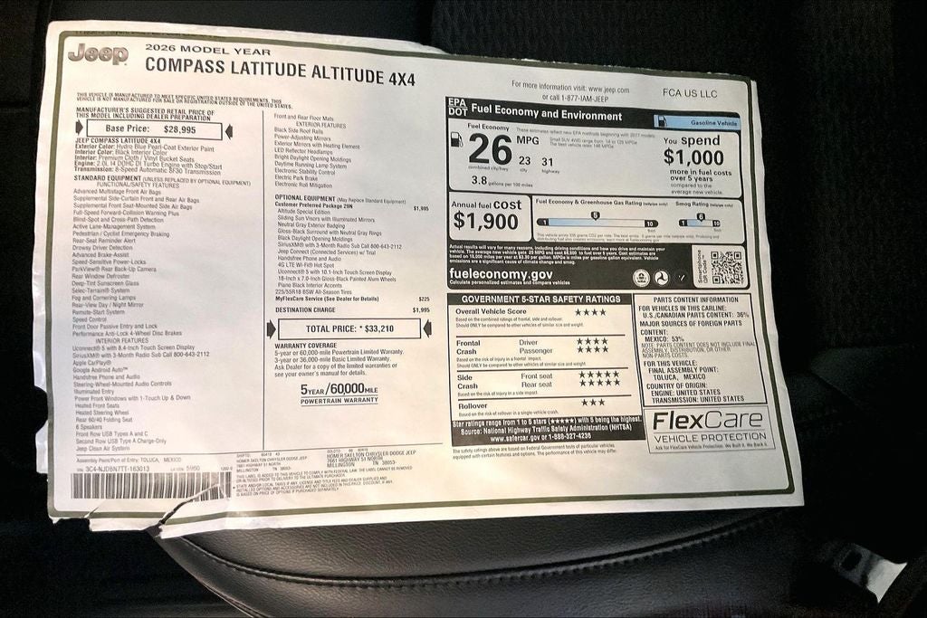 2026 Jeep Compass Latitude