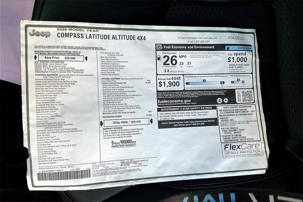 2026 Jeep Compass Latitude