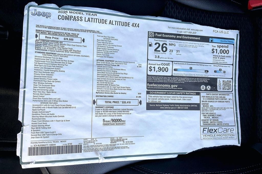 2026 Jeep Compass Latitude