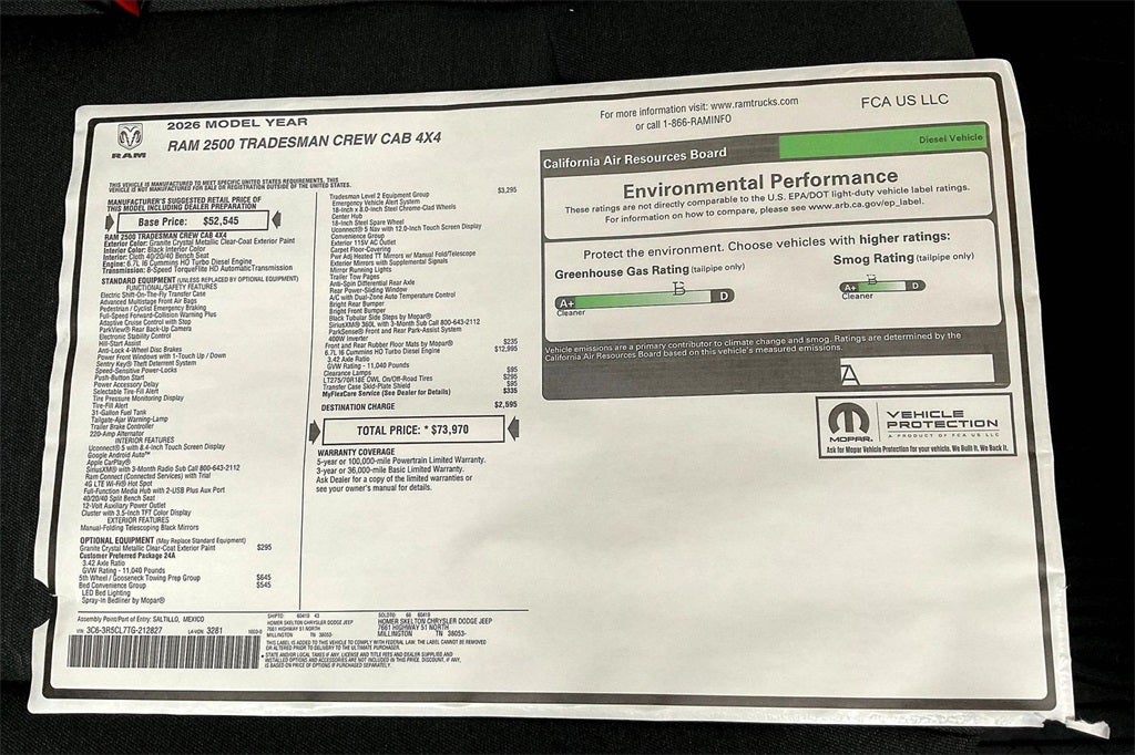 2026 RAM Ram 2500 Tradesman