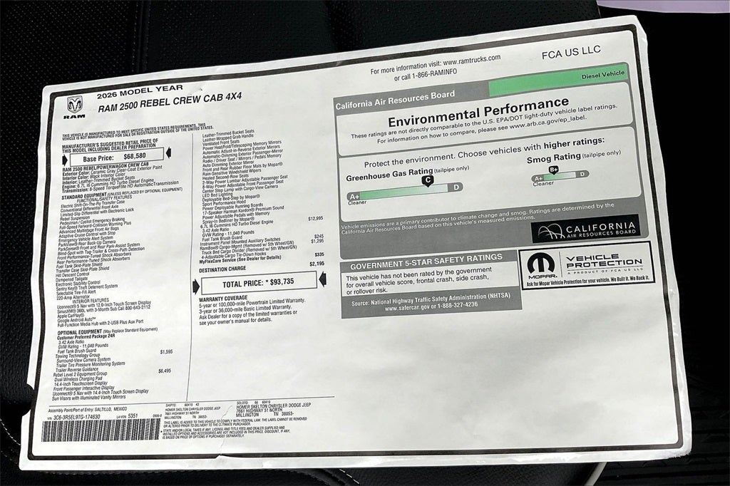 2026 RAM Ram 2500 Rebel
