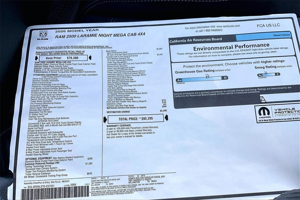 2026 RAM Ram 2500 Laramie