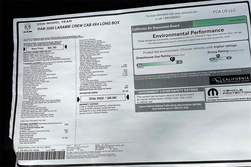 2026 RAM Ram 3500 Laramie