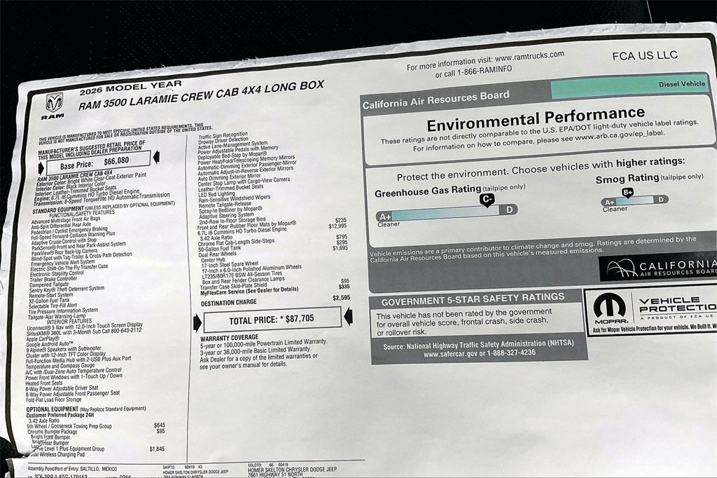2026 RAM Ram 3500 Laramie