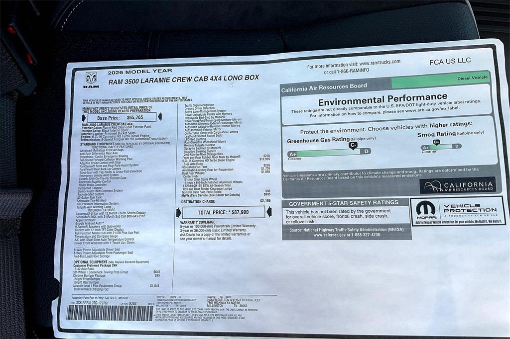 2026 RAM Ram 3500 Laramie