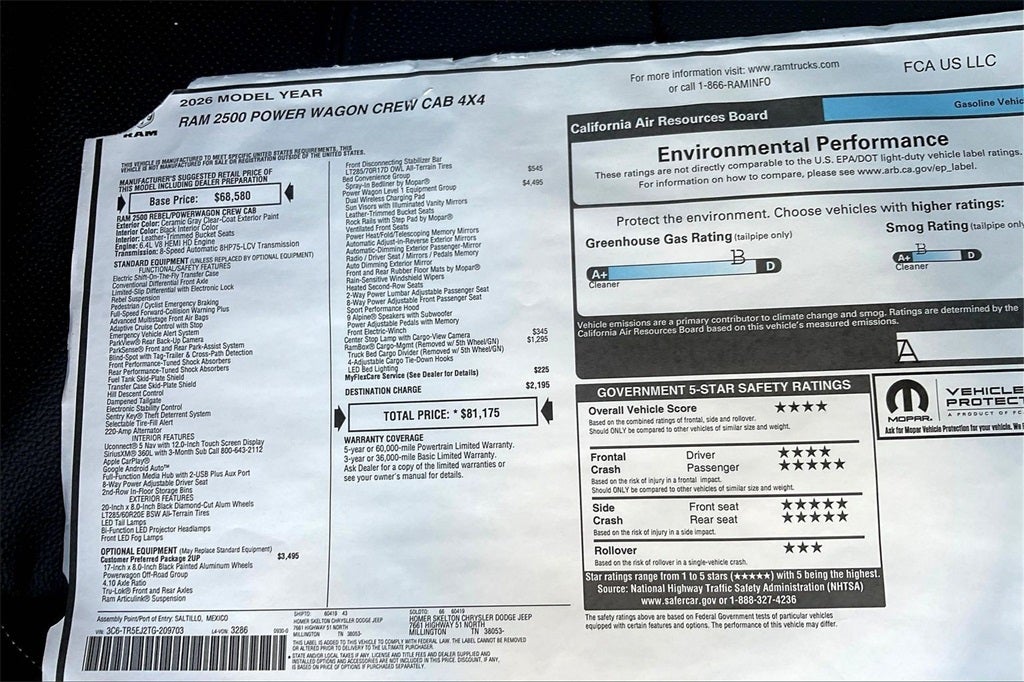 2026 RAM Ram 2500 Rebel