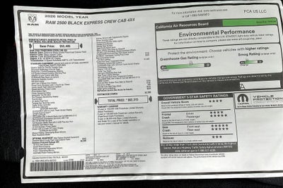 2026 RAM Ram 2500 Tradesman