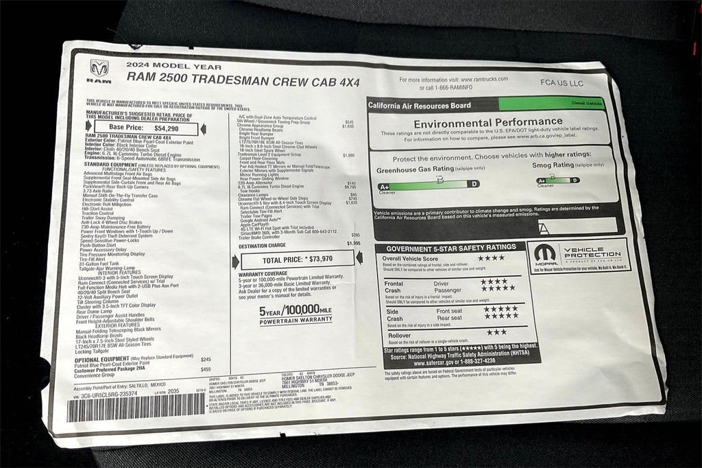 2024 RAM Ram 2500 Tradesman
