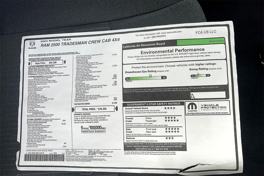 2024 RAM Ram 2500 Tradesman