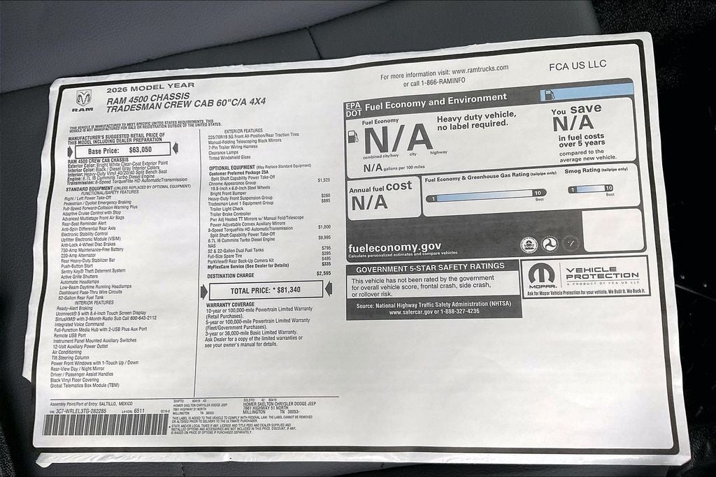 2026 RAM Ram 4500 Chassis Cab Tradesman