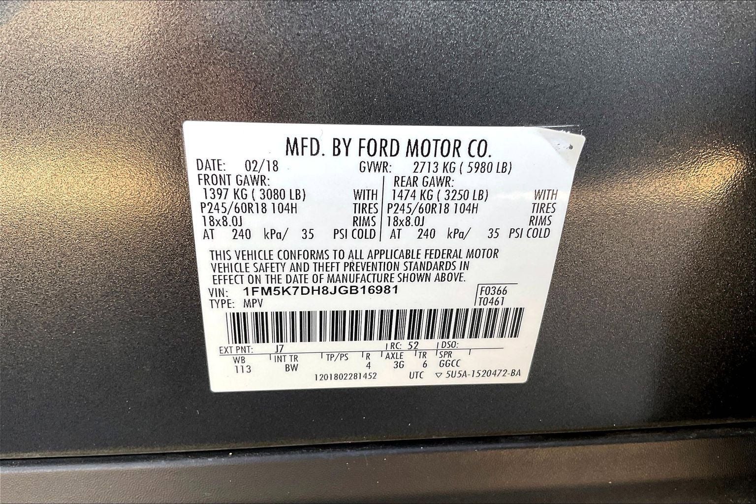 2018 Ford Explorer XLT