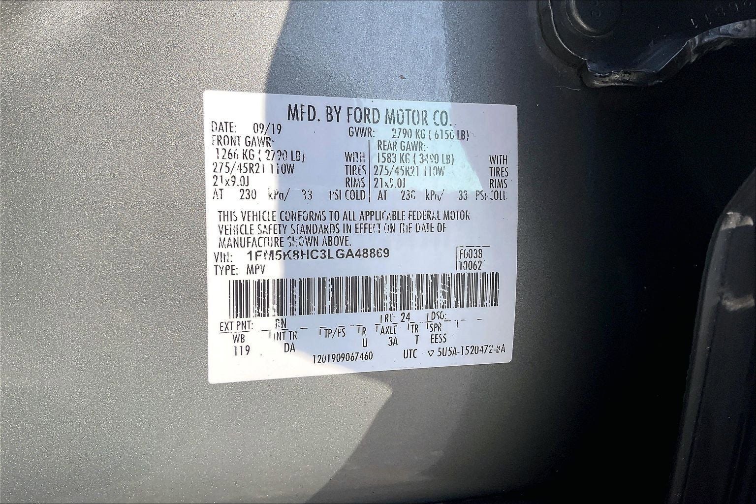 2020 Ford Explorer Platinum