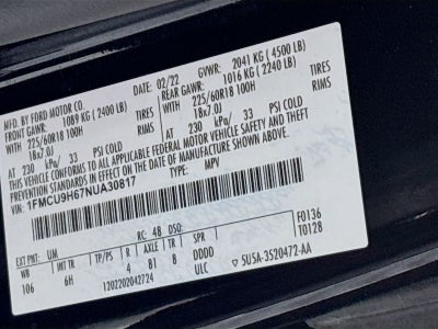 2022 Ford Escape SEL