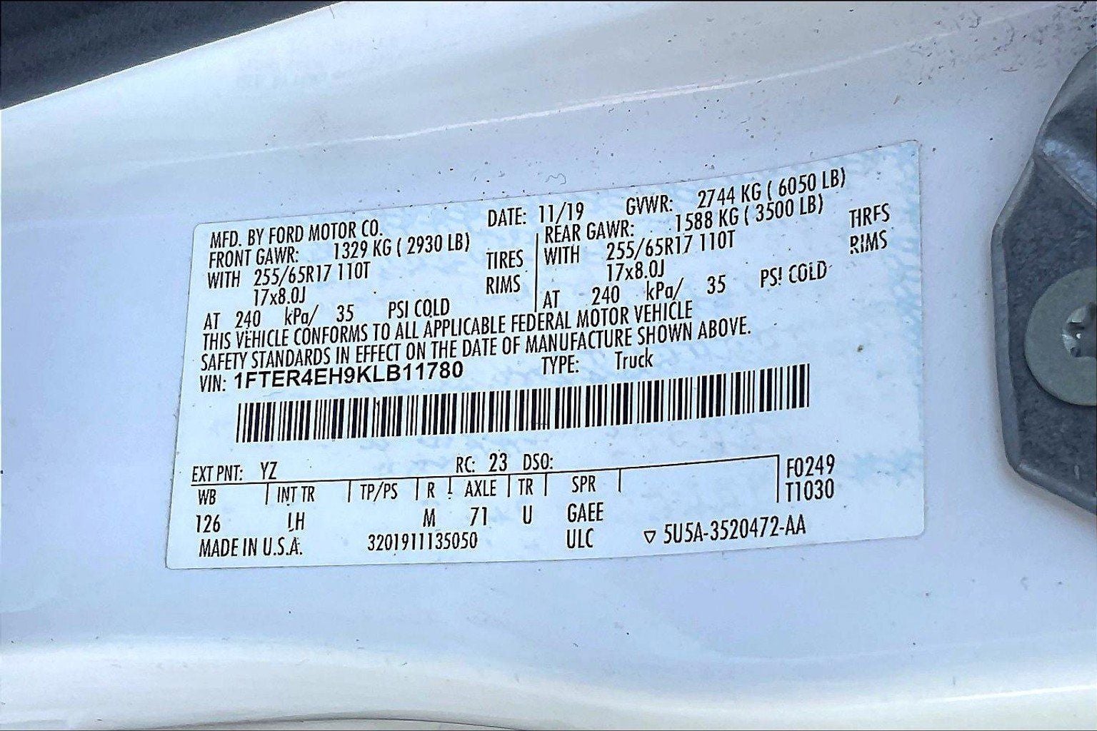 2019 Ford Ranger XLT