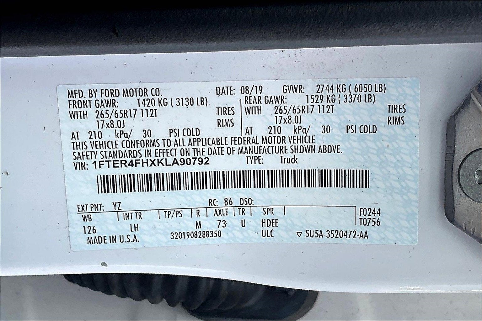 2019 Ford Ranger XLT