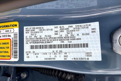 2025 Ford Ranger Lariat