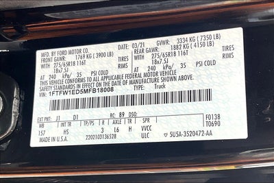 2021 Ford F-150 Lariat