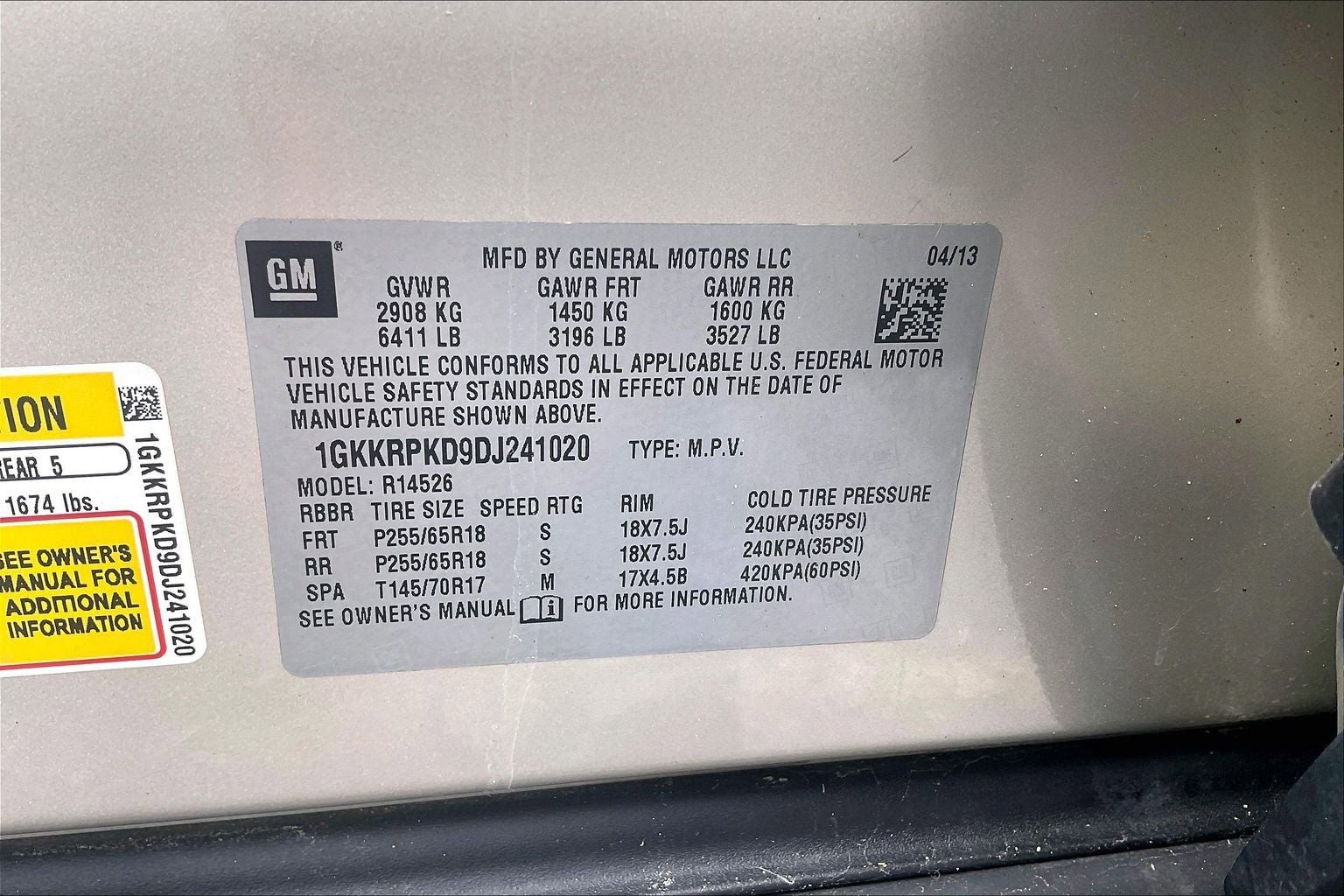 2013 GMC Acadia SLE-2