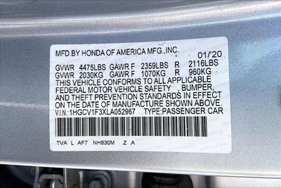 2020 Honda Accord Sport