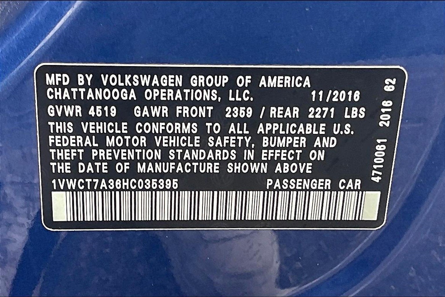 2017 Volkswagen Passat SEL Premium