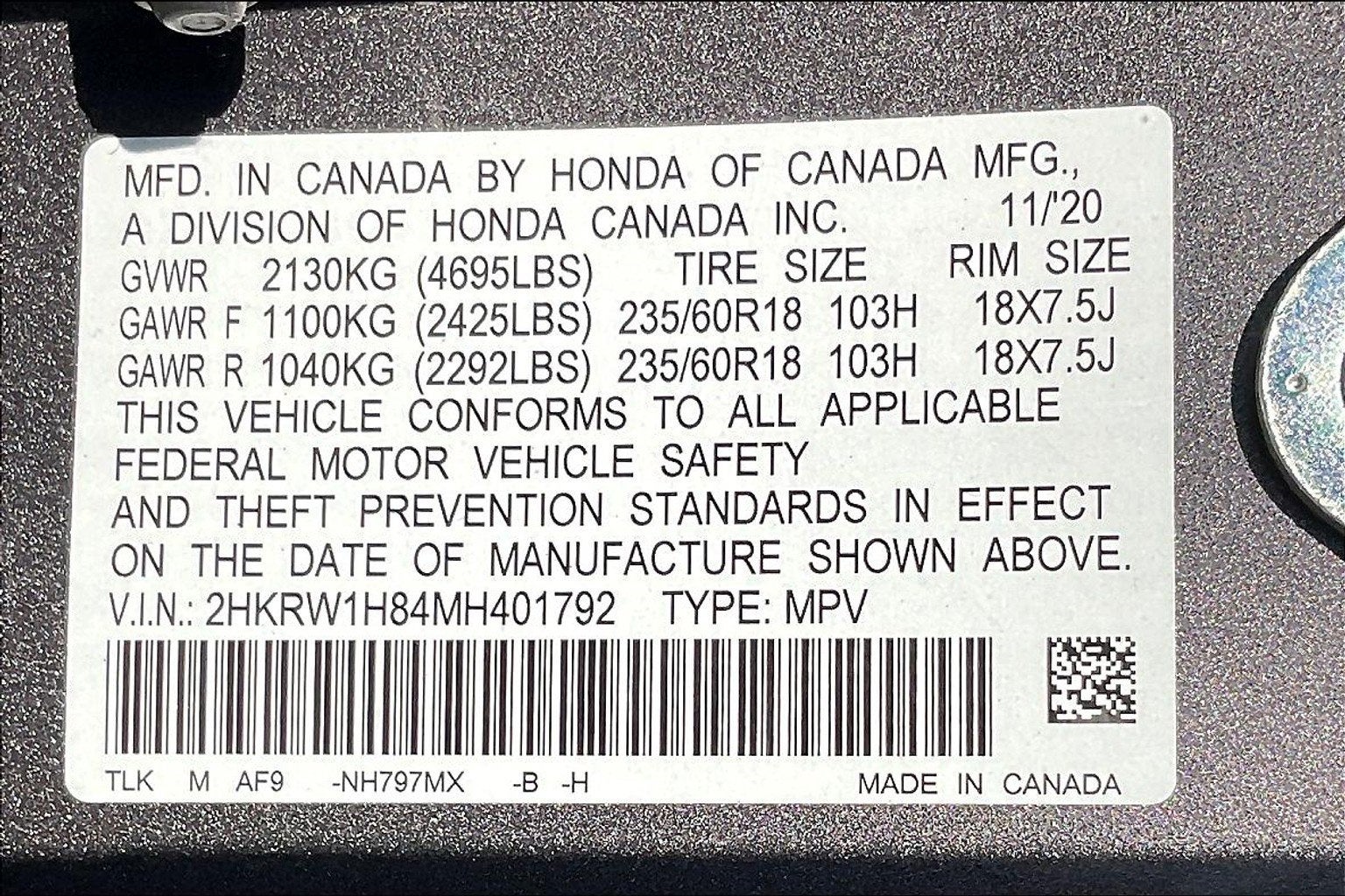 2021 Honda CR-V EX-L