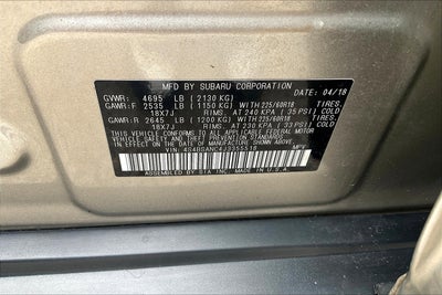 2018 Subaru Outback 2.5i Limited