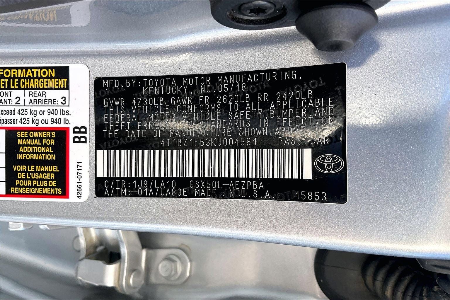 2019 Toyota Avalon Limited