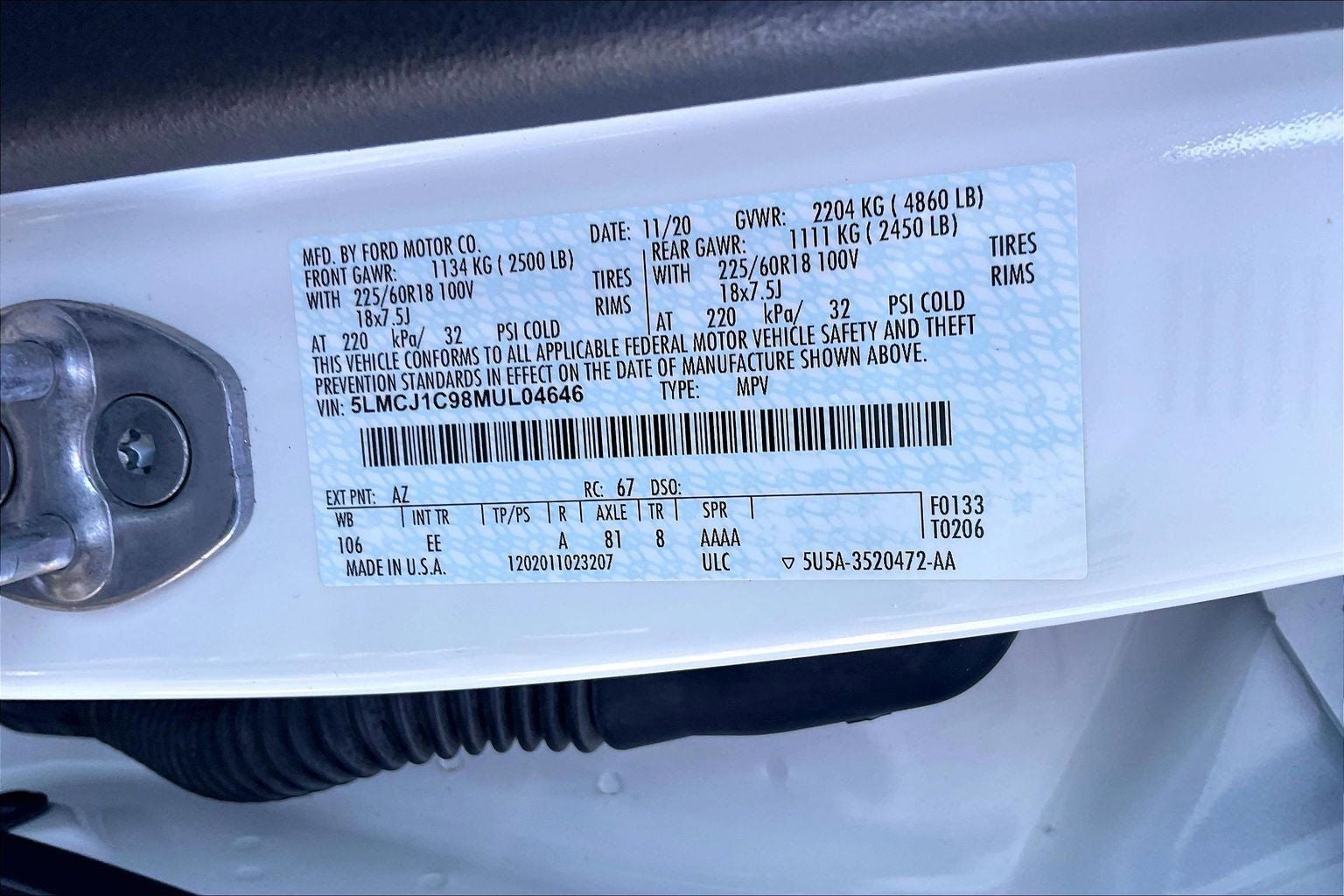 2021 Lincoln Corsair Standard