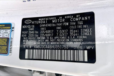 2017 Hyundai Tucson SE