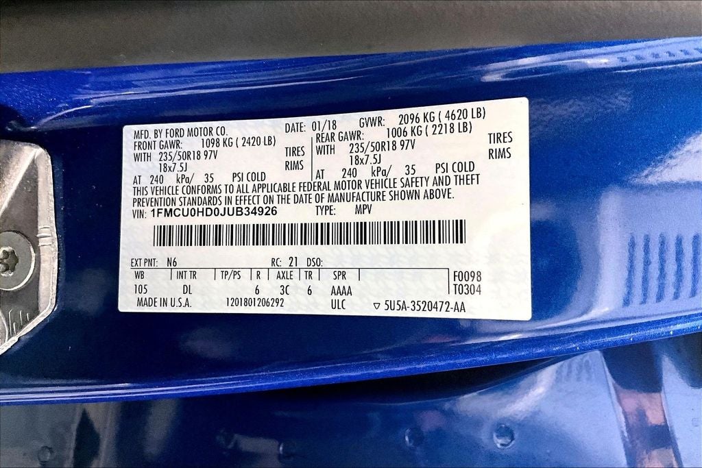 2018 Ford Escape SEL