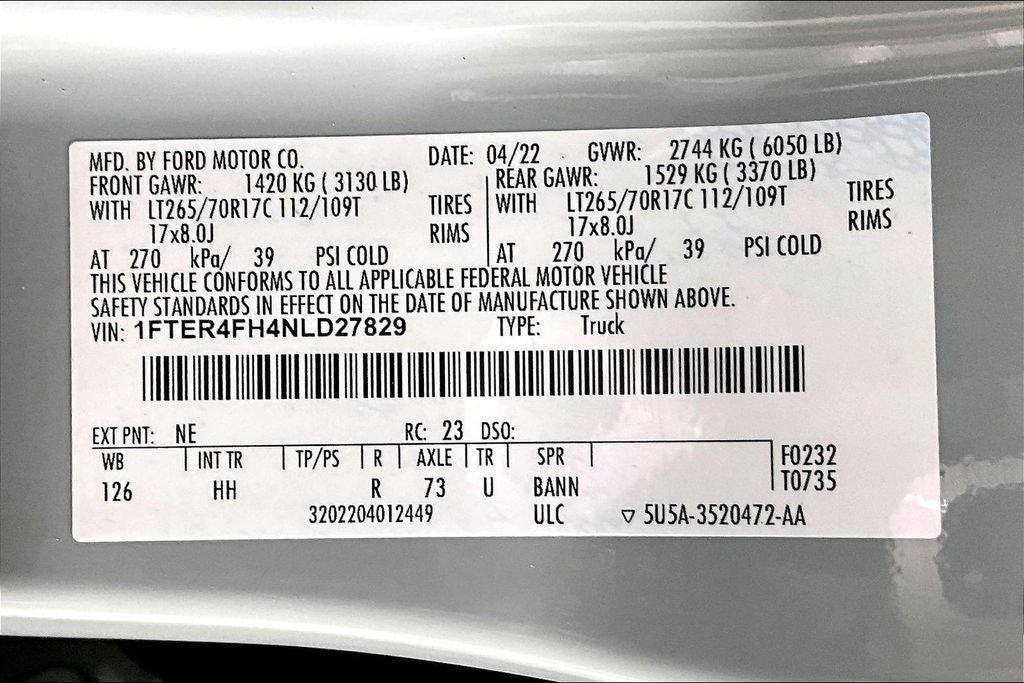 2022 Ford Ranger Lariat