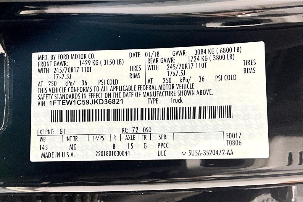 2018 Ford F-150 XLT