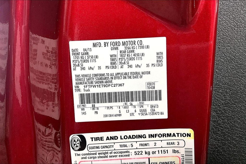 2013 Ford F-150 Platinum