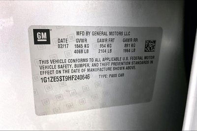 2017 Chevrolet Malibu LT 1LT