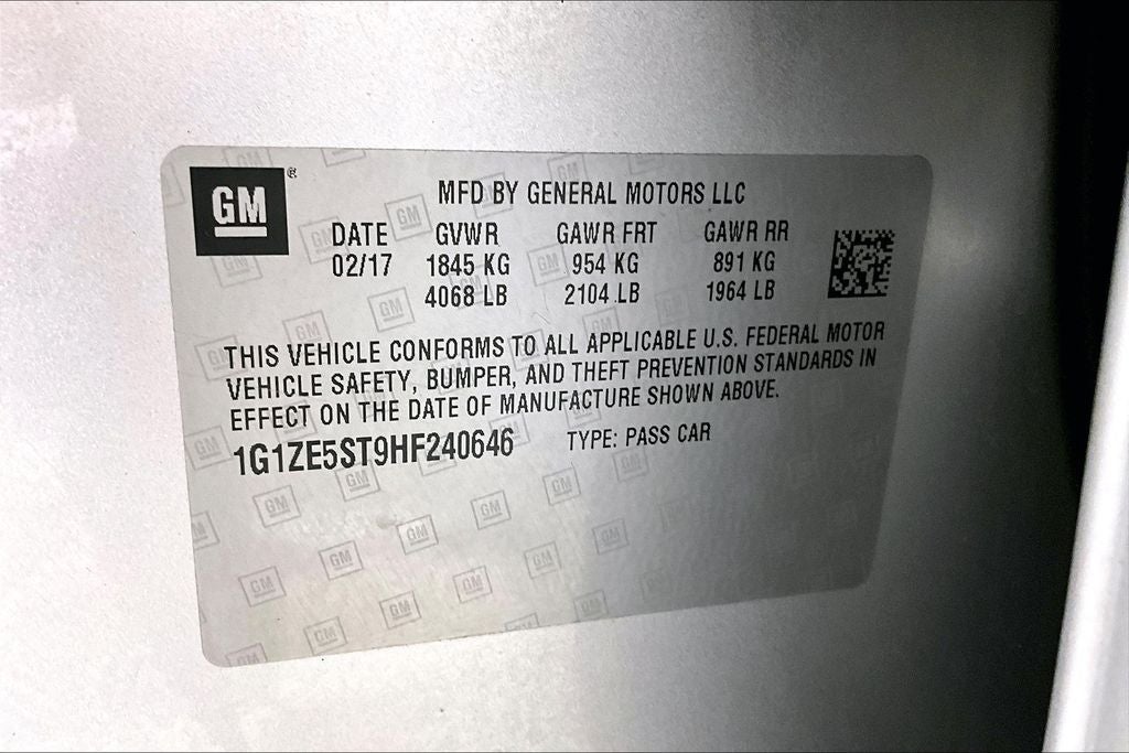 2017 Chevrolet Malibu LT 1LT