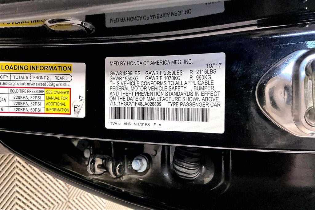 2018 Honda Accord EX