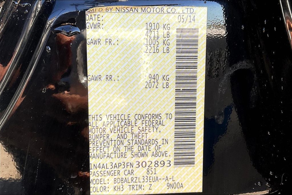 2015 Nissan Altima 2.5 SL