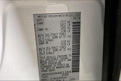 2024 Nissan Frontier PRO-4X