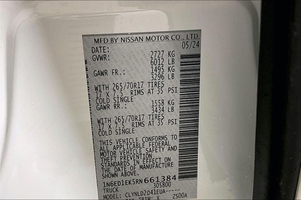 2024 Nissan Frontier PRO-4X