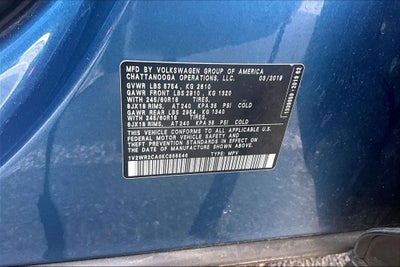 2019 Volkswagen Atlas 3.6L V6 SE w/Technology