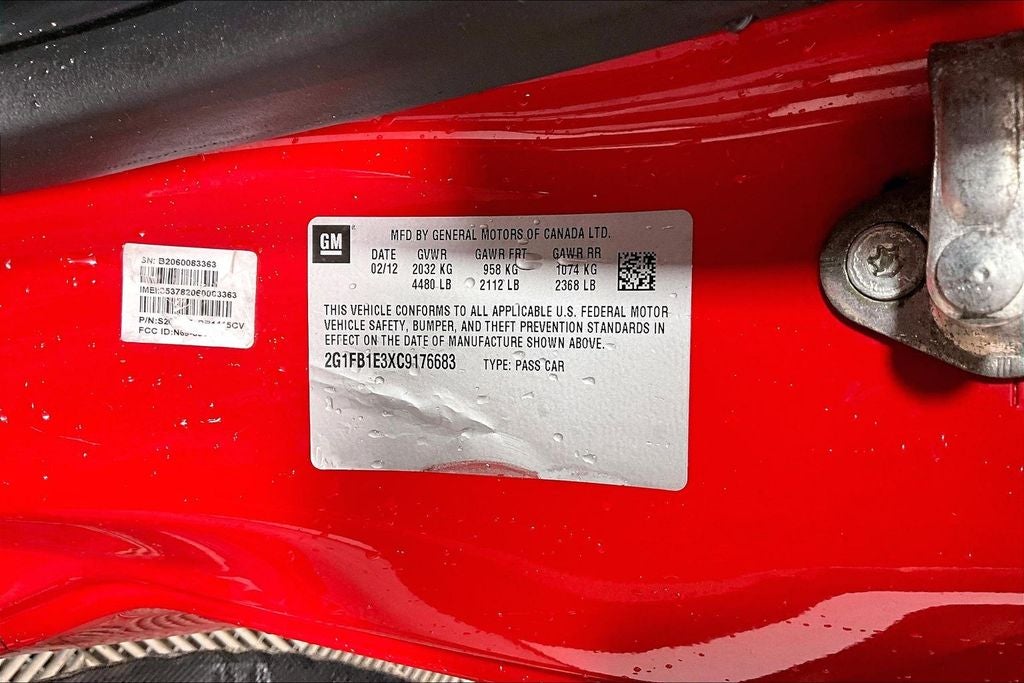 2012 Chevrolet Camaro 1LT