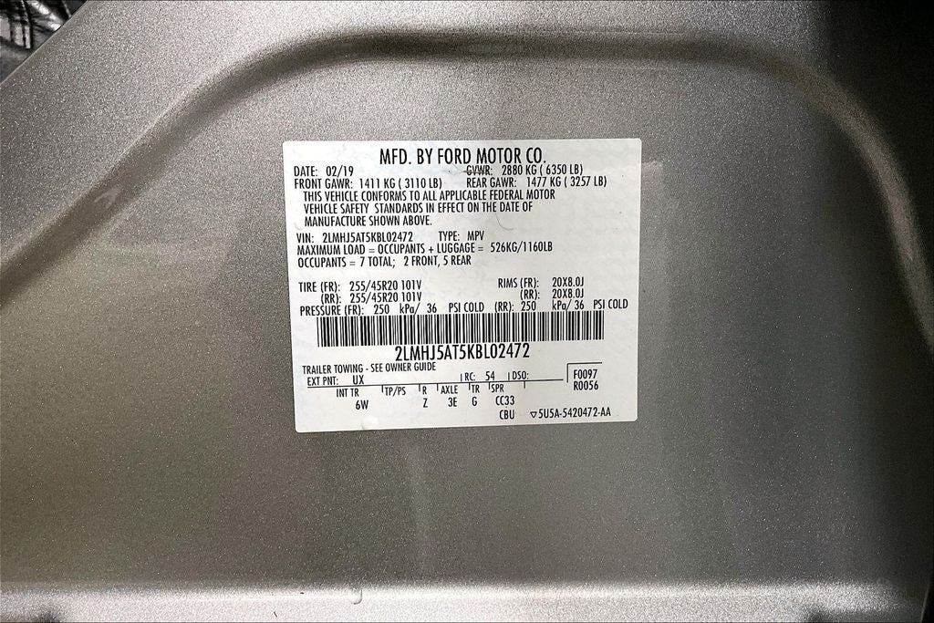 2019 Lincoln MKT Standard