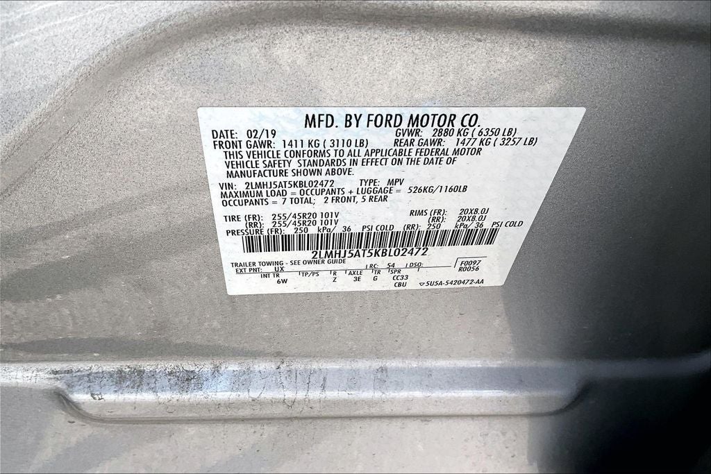 2019 Lincoln MKT Standard