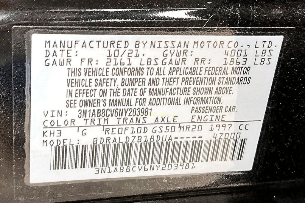 2022 Nissan Sentra SV