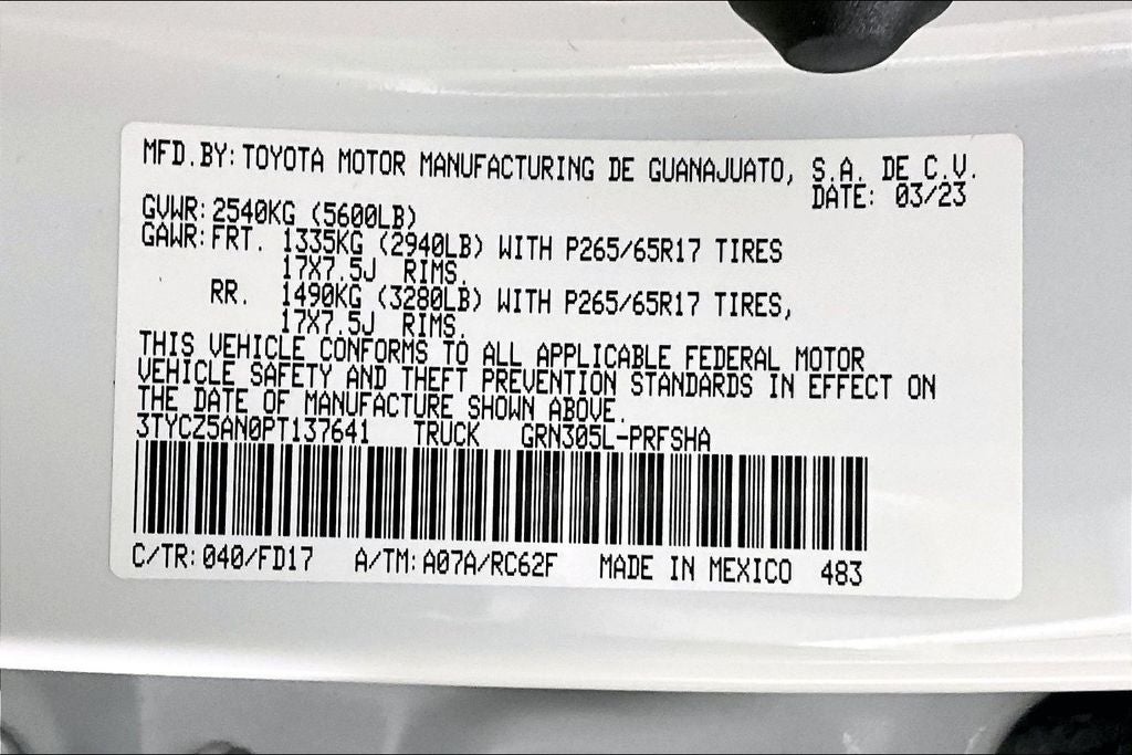 2023 Toyota Tacoma TRD Sport V6